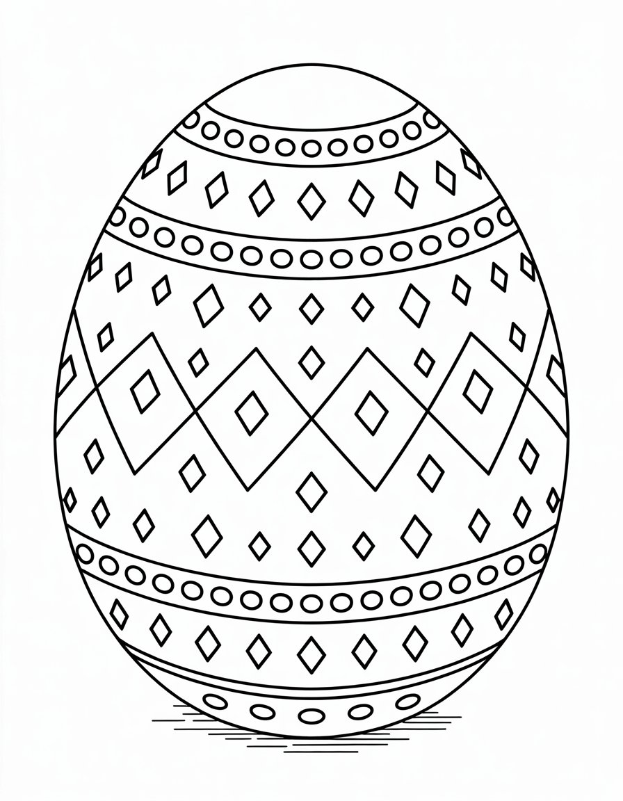 Diamond Pattern Egg